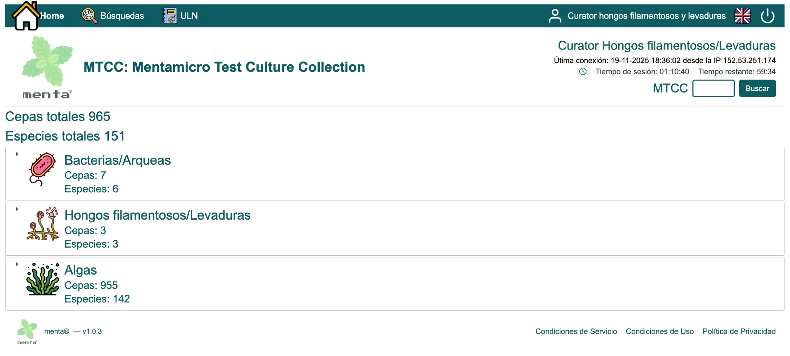 Captura de pantalla de menta®